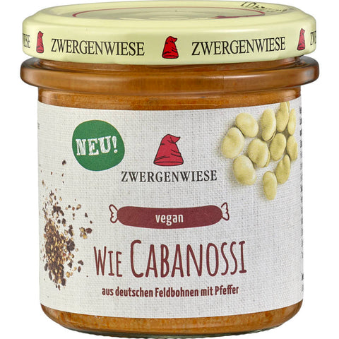 Eine Packung mit würzigen, geräucherten Cabanossi-Würstchen, die in einer transparenten Verpackung präsentiert werden. Die Würstchen sind dunkelrot und haben eine leicht glänzende Oberfläche, die ihren saftigen und aromatischen Geschmack andeutet.