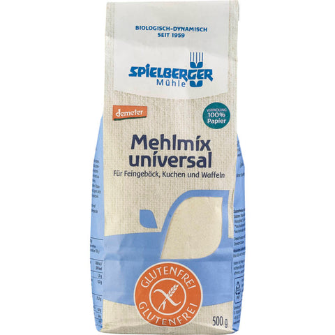 Packung glutenfreier Mehlmix universal, ideal für vielseitiges Backen und Kochen ohne Gluten