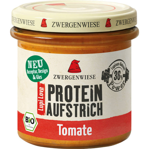 LupiLove Protein Tomate - Veganer Brotaufstrich aus Lupinen mit Tomatengeschmack in einem 180g Glas