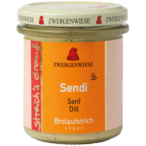 Streich's drauf Sendi - Veganer Brotaufstrich aus Sonnenblumenkernen, 180g Glas