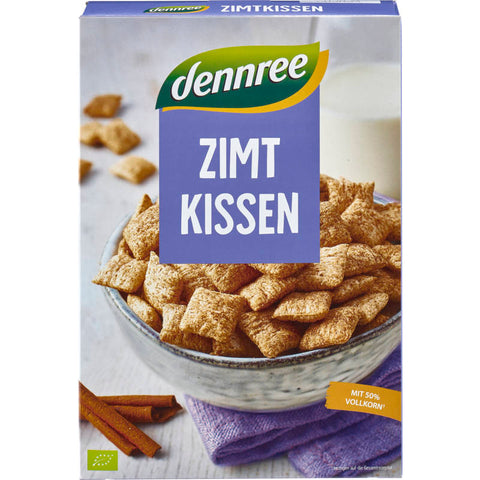 Ein Schüssel voller knuspriger Zimtkissen, perfekt für ein süßes Frühstück oder einen leckeren Snack. Die goldbraunen Kissen sind mit einer feinen Zimt-Zucker-Mischung bestäubt und sehen unwiderstehlich aus.