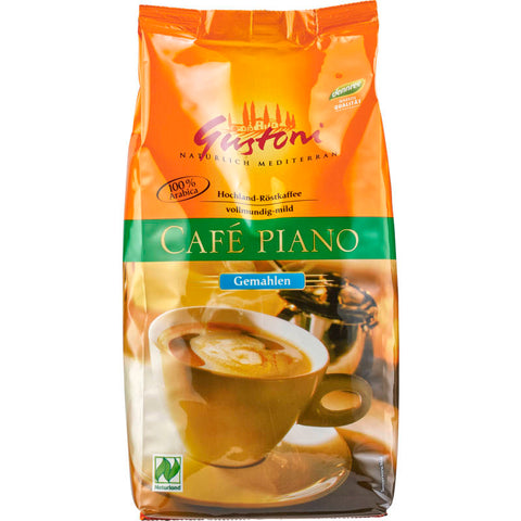 Packung Café Piano, natürlich-mild, gemahlener Kaffee