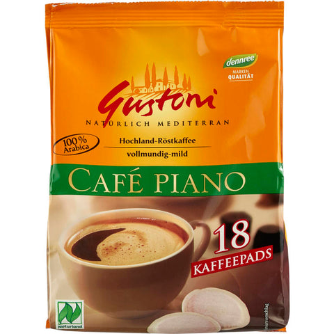 Café Piano Kaffee-Pads – Aromatische Kaffeepads für eine schnelle und einfache Zubereitung von hochwertigem Kaffee. Perfekt für den Genuss zu Hause oder im Büro.