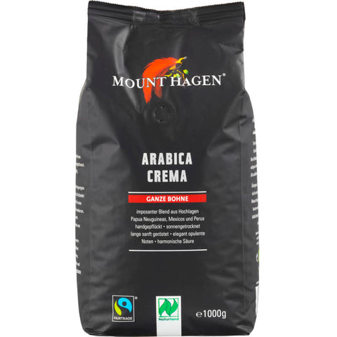 Packung Röstkaffee Crema, ganze Bohne, aromatischer Kaffee für vollmundigen Genuss