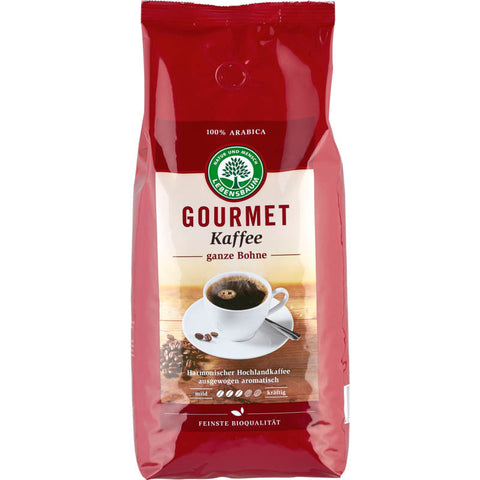 Packung Kaffee Gourmet, klassisch ganze Bohne – hochwertige Kaffeebohnen für vollmundigen Geschmack und aromatischen Genuss.