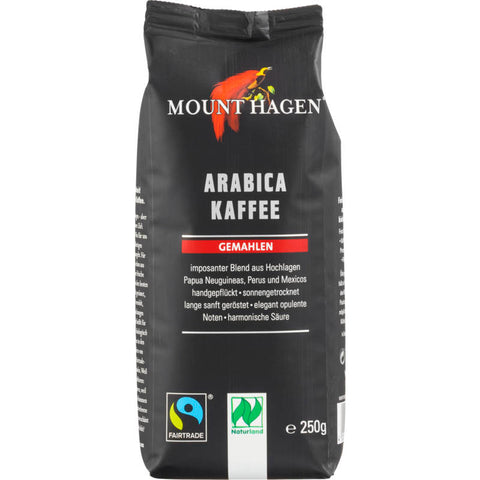 Packung gemahlener Arabica Röstkaffee