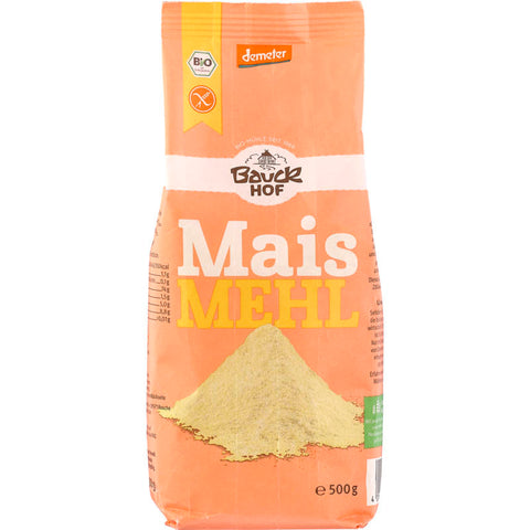 Packung glutenfreies Maismehl von demeter