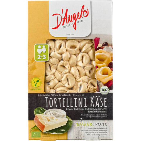 Eine Packung Tortellini mit Käsefüllung, perfekt für ein schnelles und leckeres italienisches Gericht.