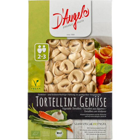 Packung Tortellini mit Gemüsefüllung