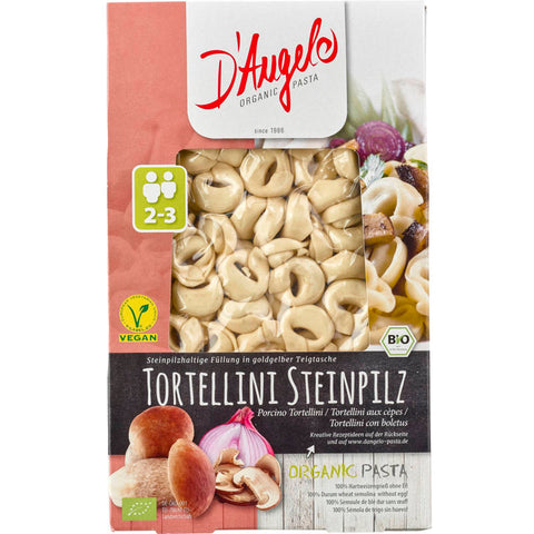 Packung Tortellini mit Steinpilzfüllung