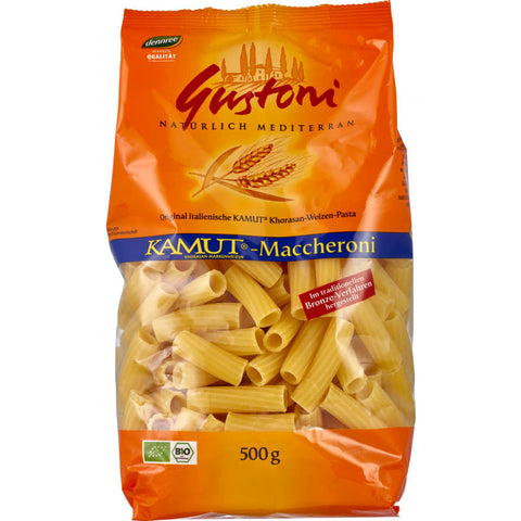 Kamut®-Maccheroni - bronze, hochwertige Bio-Pasta aus Kamut®-Weizen, in traditioneller Bronzeform hergestellt, für einen authentischen italienischen Geschmack