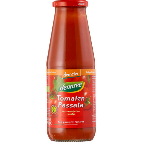 Passata samenfest, demeter - Bio-Tomatensauce aus samenfesten Tomaten, zertifiziert nach demeter-Standards