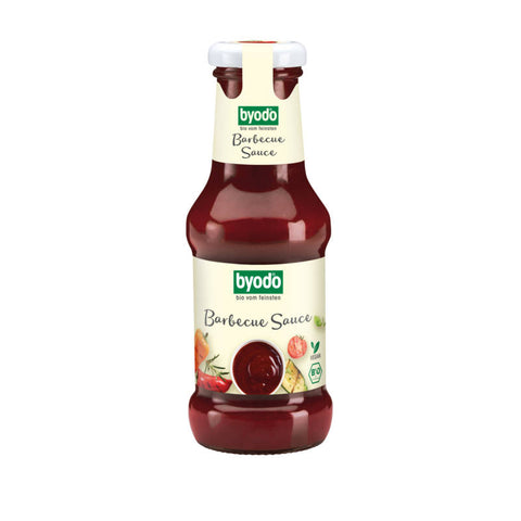 Flasche mit würziger Barbecue Sauce, ideal zum Grillen und Verfeinern von Fleischgerichten