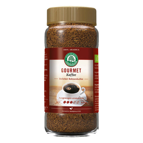 Dose Instant Kaffee Gourmet mit aromatischem, löslichem Kaffee für schnellen und hochwertigen Kaffeegenuss.