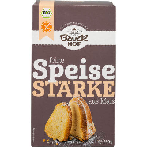 Packung feine Speisestärke aus Mais, glutenfrei, ideal zum Backen und Kochen