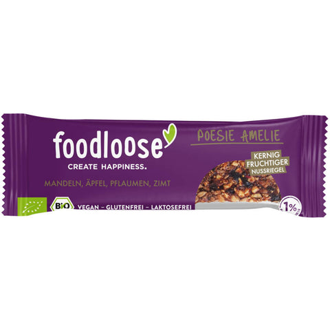 Nussriegel Posie Amelie – Ein köstlicher Snack aus knackigen Nüssen und natürlichen Zutaten, perfekt für unterwegs oder als gesunde Zwischenmahlzeit.