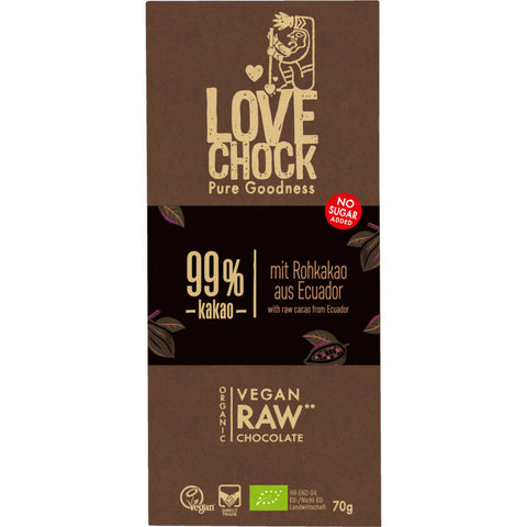 LOV Extreme Dark 99 % RAW Chocolate