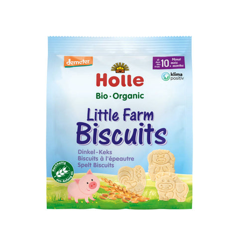 Little Farm Biscuits Dinkel - Knusprige Dinkelkekse aus biologischem Anbau, perfekt für einen gesunden Snack zwischendurch.