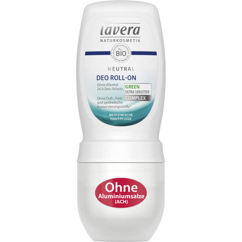 Neutral Deo Roll-On, sanft zur Haut, ohne Duftstoffe, ideal für empfindliche Hauttypen, 50ml